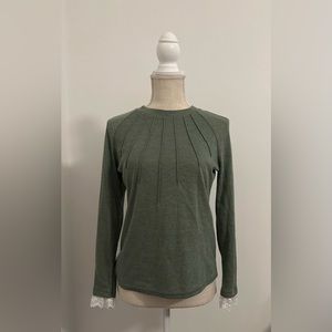 Size small long sleeve top with ruffle sleeve detail
